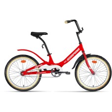 Велосипед Forward SCORPIONS 20 1.0 (20" 1 ск. рост. 10.5") 2022, красный/белый, RBK22FW20805