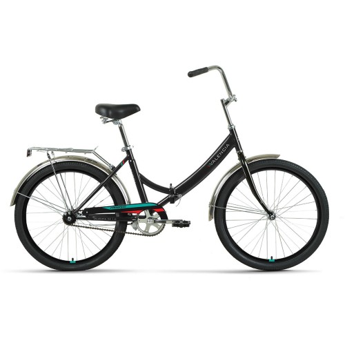 Велосипед Forward VALENCIA 24 1.0 (16"рост) черный/красный 2022 год