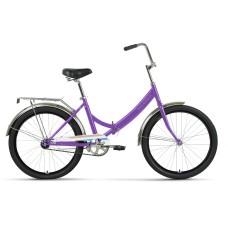 Велосипед Forward VALENCIA 24 1.0 (24" 1 ск. рост. 16") 2022, фиолетовый/голубой, RBK22FW24070