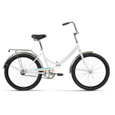 Велосипед Forward VALENCIA 24 1.0 (24" 1 ск. рост. 16") 2022, белый/оранжевый, RBK22FW24071