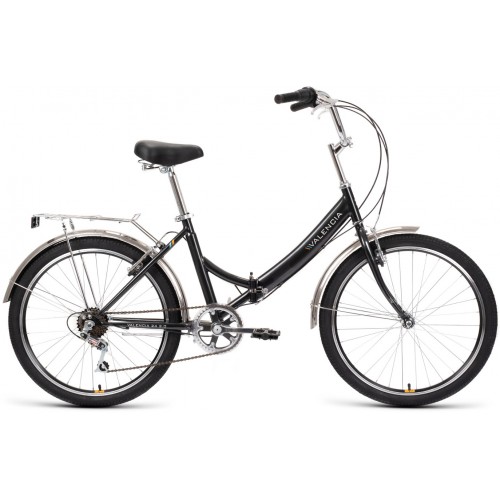 Велосипед Forward VALENCIA 24 2.0 (16"рост) черный/оранжевый 2022 год