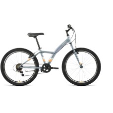 Велосипед Forward DAKOTA 24 1.0 (24" 6 ск. рост. 13") 2022, темно-серый/оранжевый, RBK22FW24589