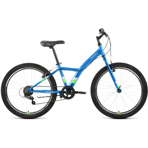 Велосипед Forward DAKOTA 24 1.0 (13"рост) голубой/ярко-зеленый 2022 год