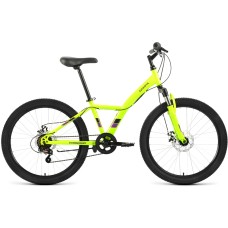 Велосипед Forward DAKOTA 24 2.0 D (24" 6 ск. рост. 13") 2022, зеленый/фиолетовый, RBK22FW24595