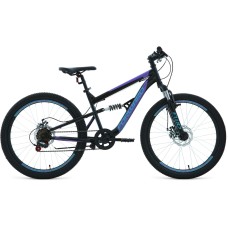 Велосипед Forward RAPTOR 24 2.0 D (24" 6 ск. рост. 15") 2022, черный/фиолетовый, RBK22FW24772