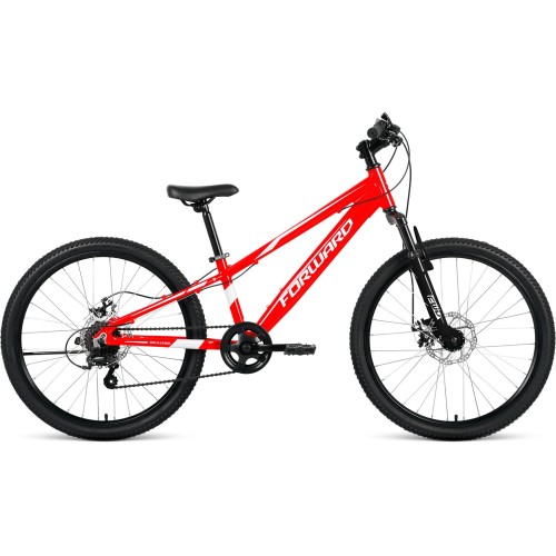Велосипед Forward RISE 24 2.0 D (11"рост) красный/белый 2022 год