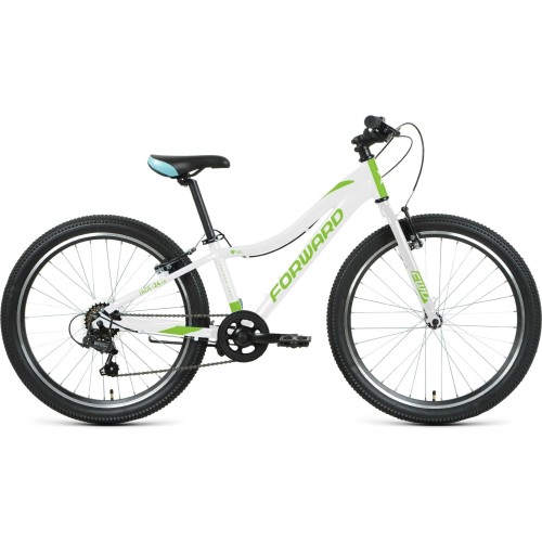 Велосипед Forward JADE 24 1.0 (12"рост) белый/зеленый 2022 год