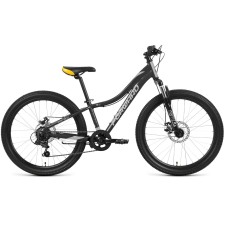 Велосипед Forward JADE 24 2.0 D (24" 7 ск. рост. 12") 2022, черный/серебристый, RBK22FW24839