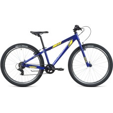 Велосипед Forward TORONTO 26 1.2 (26" 7 ск. рост. 13") 2022, синий/желтый, RBK22FW26030