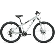Велосипед Forward TORONTO 26 2.2 D (26" 7 ск. рост. 13") 2022, серебристый/черный, RBK22FW26033
