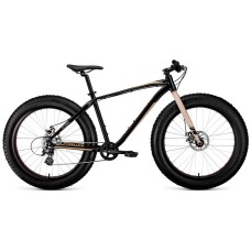 Велосипед Forward BIZON 26 D (26" 8 ск. рост. 18") 2022, черный/бежевый, RBK22FW26565