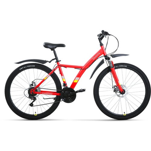 Велосипед Forward DAKOTA 26 2.0 D (16.5"рост) красный/желтый 2022 год