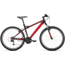 Велосипед Forward FLASH 26 1.0 (26" 21 ск. рост. 15") 2022, черный/красный, RBK22FW26643