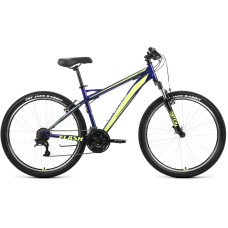 Велосипед Forward FLASH 26 1.2 (26" 21 ск. рост. 15") 2022, синий/ярко-зеленый, RBK22FW26648