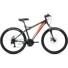 Велосипед Forward FLASH 26 2.2 D (26" 21 ск. рост. 15") 2022, черный/оранжевый, RBK22FW26670