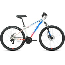 Велосипед Forward FLASH 26 2.2 D (26" 21 ск. рост. 15") 2022, белый/голубой, RBK22FW26672