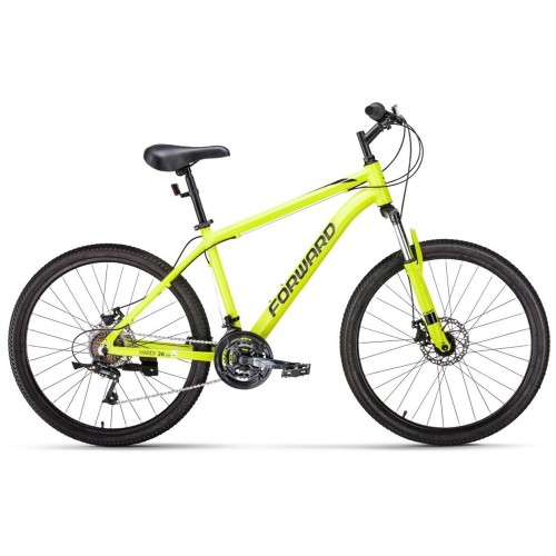 Велосипед Forward HARDI 26 2.0 D (16"рост) ярко-желтый/черный 2022 год