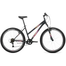 Велосипед Forward IRIS 26 1.0 (26" 6 ск. рост. 17") 2022, темно-серый/розовый, RBK22FW26735