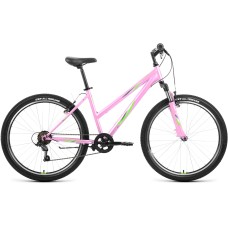 Велосипед Forward IRIS 26 1.0 (26" 6 ск. рост. 17") 2022, сиреневый/зеленый, RBK22FW26736