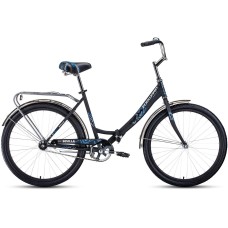 Велосипед Forward SEVILLA 26 1.0 (26" 1 ск. рост. 18.5") 2022, черный матовый/белый, RBK22FW26807