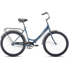 Велосипед Forward SEVILLA 26 1.0 (26" 1 ск. рост. 18.5") 2022, серый/серебристый, RBK22FW26808