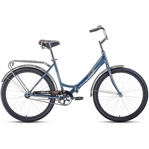 Велосипед Forward SEVILLA 26 1.0 (18.5"рост) серый/серебристый 2022 год