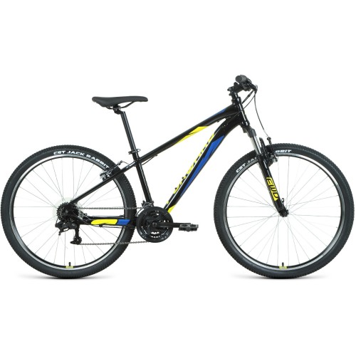 Велосипед Forward APACHE 27,5 1.2 (19"рост) черный/желтый 2022 год