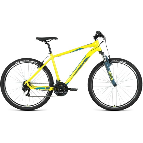 Велосипед Forward APACHE 27,5 1.2 (19"рост) желтый/зеленый 2022 год