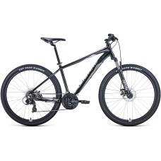 Велосипед Forward APACHE 27,5 2.0 D (27,5" 21 ск. рост. 15") 2022, черный/серый, RBK22FW27286