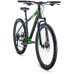 Велосипед Forward APACHE 27,5 2.0 D (15"рост) черный матовый/ярко-зеленый 2022 год