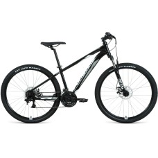 Велосипед Forward APACHE 27,5 2.2 D (27,5" 21 ск. рост. 15") 2022, черный/серый, RBK22FW27296