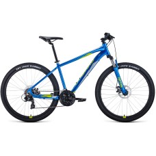 Велосипед Forward APACHE 27,5 2.0 D (27,5" 21 ск. рост. 21") 2022, синий/зеленый, RBK22FW27334