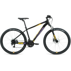 Велосипед Forward APACHE 27,5 3.2 HD (27,5" 24 ск. рост. 15") 2022, черный/оранжевый, RBK22FW27351