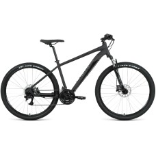 Велосипед Forward APACHE 27,5 3.2 HD (27,5" 24 ск. рост. 15") 2022, черный матовый/черный, RBK22FW27352