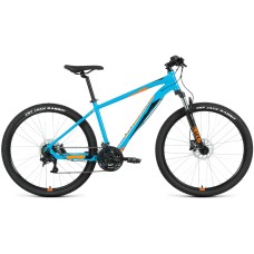 Велосипед Forward APACHE 27,5 3.2 HD (27,5" 24 ск. рост. 15") 2022, бирюзовый/оранжевый, RBK22FW27353