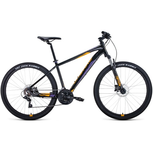 Велосипед Forward APACHE 27,5 3.0 HD (21"рост) черный/оранжевый 2022 год