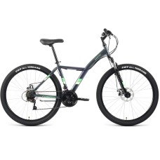 Велосипед Forward DAKOTA 27,5 2.0 D (27,5" 21 ск. рост. 16.5") 2022, серый/светло-зеленый, RBK22FW27606