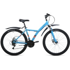 Велосипед Forward DAKOTA 27,5 2.0 D (27,5" 21 ск. рост. 16.5") 2022, бирюзовый/ярко-оранжевый, RBK22FW27607