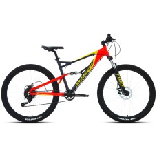 Велосипед Forward FLARE 27,5 2.0 D (27,5" 9 ск. рост. 18") 2022, темно-серый/красный, RBK22FW27640
