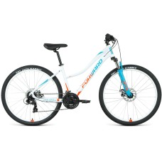 Велосипед Forward JADE 27,5 2.0 D (27,5" 21 ск. рост. 16.5") 2022, белый/бирюзовый, RBK22FW27755