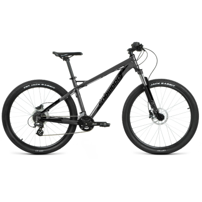 Велосипед Forward QUADRO 27,5 3.0 HD (27,5" 16 ск. рост. 17") 2022, черный матовый/черный, RBK22FW27764