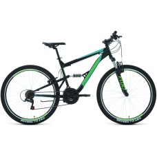 Велосипед Forward RAPTOR 27,5 1.0 (27,5" 18 ск. рост. 16") 2022, черный/бирюзовый, RBK22FW27775