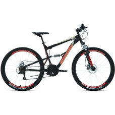 Велосипед Forward RAPTOR 27,5 2.0 D (27,5" 18 ск. рост. 16") 2022, черный/красный, RBK22FW27782