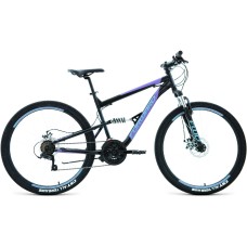 Велосипед Forward RAPTOR 27,5 2.0 D (27,5" 18 ск. рост. 16") 2022, черный/фиолетовый, RBK22FW27784