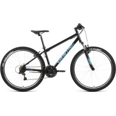 Велосипед Forward SPORTING 27,5 1.0 (27,5" 21 ск. рост. 17") 2022, черный/бирюзовый, RBK22FW27829