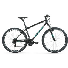Велосипед Forward SPORTING 27,5 1.2 (27,5" 21 ск. рост. 17") 2022, черный/бирюзовый, RBK22FW27833
