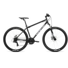 Велосипед Forward SPORTING 27,5 2.0 D (27,5" 21 ск. рост. 17") 2022, черный/белый, RBK22FW27844