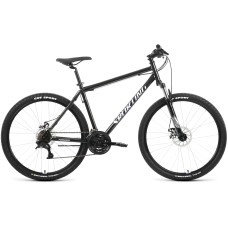 Велосипед Forward SPORTING 27,5 2.2 D (27,5" 8 ск. рост. 17") 2022, черный/белый, RBK22FW27852