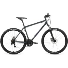 Велосипед Forward SPORTING 27,5 2.2 D (27,5" 8 ск. рост. 17") 2022, темно-серый/черный, RBK22FW27853
