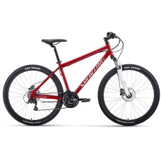 Велосипед Forward SPORTING 27,5 3.2 HD (27,5" 21 ск. рост. 17") 2022, темно-красный/серебристый, RBK22FW27877